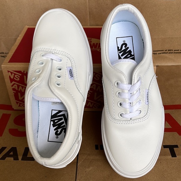 Vans Era Stacked Leather True White/True White WMNS platforms - Picture 13 of 16